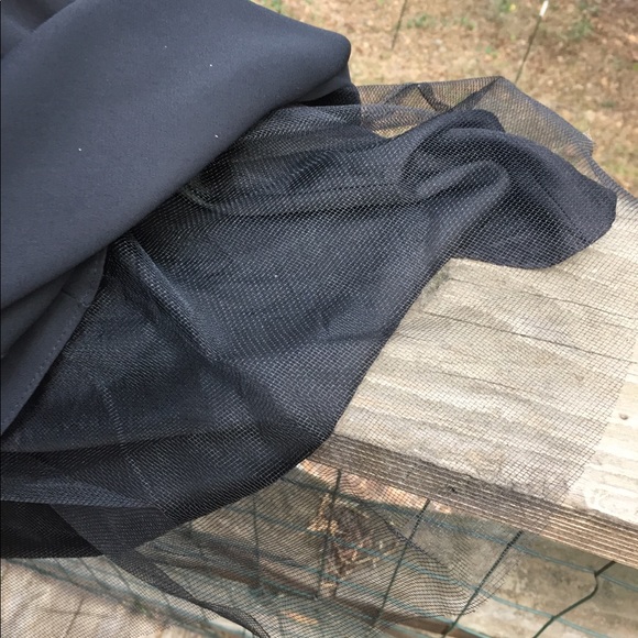 Nicole Elizabeth by Barbara full skirted, chiffon black prom midi dress,HP24x2 - Picture 5 of 8